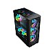 1ST PLAYER DK-D4 ATX GAMING CASE WITH 4 FANS (BLACK)