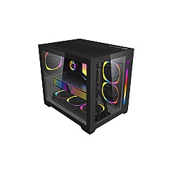 1STPLAYER SP7 ATX RGB GAMING CASE WITHOUT CASE FAN (BLACK) 