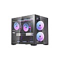 AIGO DARKFLASH C305 TEMPERED GLASS ATX GAMING CASE (BLACK)