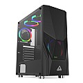 Montech Fighter 500 ATX Mid-Tower Computer Gaming Case (black) 