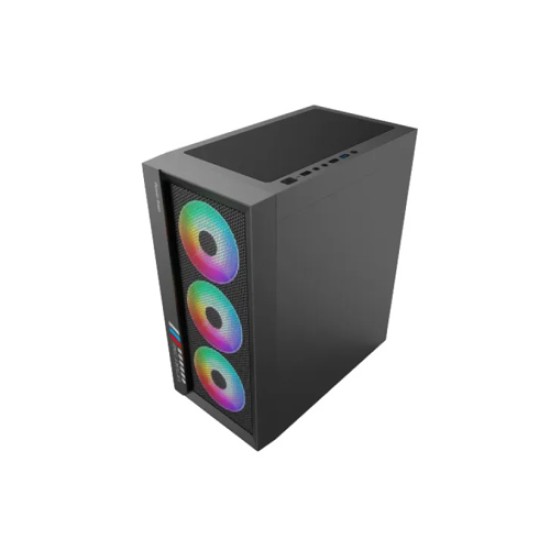 POWER TRAIN PT-701B ATX MID TOWER GAMING CASE WITH 4 RGB FAN