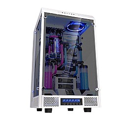 Thermaltake Tower 900 Snow Black Edition Tempered Glass Tower Computer Casing 
