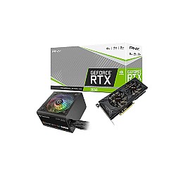 PNY GEFORCE RTX 3050 8GB GRAPHICS CARD WITH THERMALTAKE SMART BX1 RGB 550W POWER SUPPLY COMBO