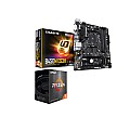 AMD Ryzen 5 5500 Processor AND Gigabyte AMD B450M DS3H V2 Motherboard COMBO