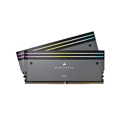 CORSAIR DOMINATOR TITANIUM RGB 32GB (2X16GB) DDR5 DRAM 6000MHZ CL30 AMD XMP DESKTOP RAM (GREY)