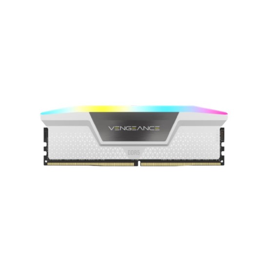 CORSAIR VENGEANCE RGB 32GB (2x16GB) 6000MHZ DDR5 DESKTOP RAM (WHITE)