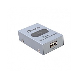DTECH DT-8321 USB Manual Sharing Printing 2 Ports Switcher 