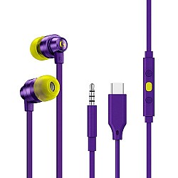 Logitech G333 In-Ear Gaming Earphone (Purple)