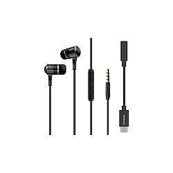 Energizer UIC30 In-ear Wired Type-C Black Earphone