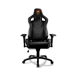 Cougar Armor s Black Premium Breathable PVC Leather Gaming Chair
