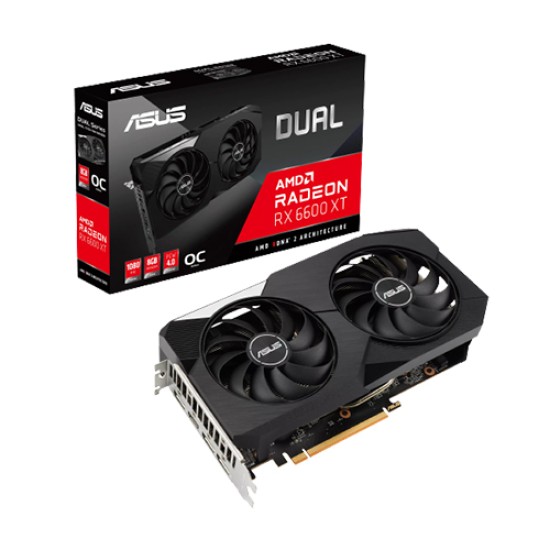 ASUS DUAL RADEON RX 6600 XT OC EDITION 8GB GRAPHICS CARD