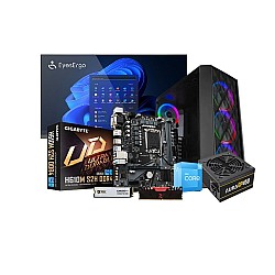 Intel Core I3-12100 Gigabyte H610M S2H Motherboard 8GB RAM 512GB SSD Budget PC With 21.5-Inch Monitor