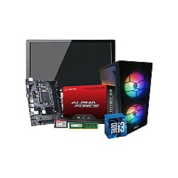 Intel Core I3 H110M Motherboard 8GB RAM 128GB SSD Corporate PC With 19 Inch Monitor
