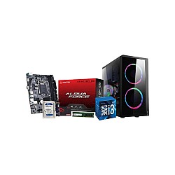 Intel Core i3 H110m Motherboard 8GB RAM 256GB SSD 500GB HDD Corporate PC 