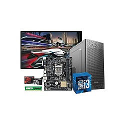 Intel Core I3 H110M Motherboard 8GB RAM 256GB SSD Corporate PC With 19 Inch Monitor