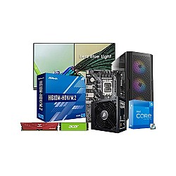 Intel Core I5-12400 ASROCK H610M Motherboard 8GB RAM 500GB SSD Budget PC With 21.5 Inch Monitor