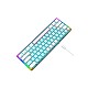 E-YOOSO Z11T TRANSPARENT ICE BLUE BACKLIT WIRED MECHANICAL KEYBOARD WHITE-BLUE BLUE SWITCH