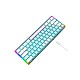 E-YOOSO Z11T TRANSPARENT ICE BLUE BACKLIT WIRED MECHANICAL KEYBOARD BLUE WHITE RED SWITCH