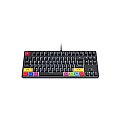 HXSJ L600 87 KEYS TWO-COLOR INJECTION KEYCAP WHITE BACKLIGHT DETACHABLE TYPE-C CABLE MECHANICAL KEYBOARD RED SWITCHES