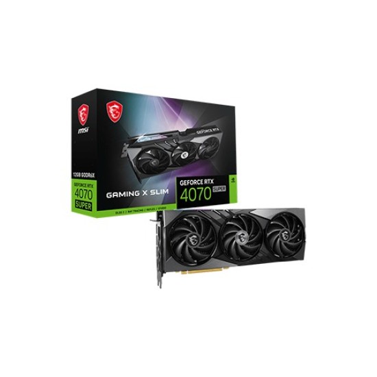 MSI GeForce RTX 4070 SUPER 12G GAMING X SLIM Graphics Card