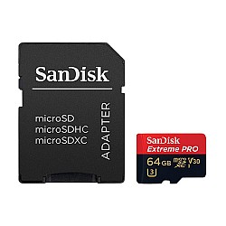 SANDISK EXTREME PRO SQXCY 64GB MICROSDXC MEMORY CARD 