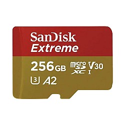 SANDISK EXTREME 256GB 190MBPS MICROSDXC UHS-I MEMORY CARD