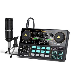 Maono MAONOCASTER Lite AU-AM200 S1 Portable All-In-One Podcast Production Studio