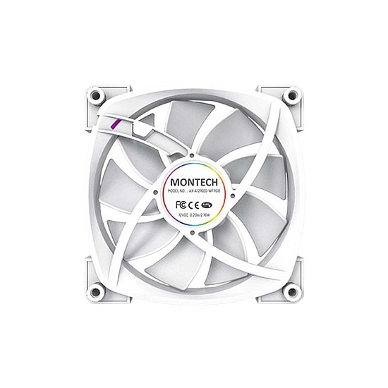  Montech AX120 PWM ARGB 120mm (1xFAN) Casing Cooling Fan (White)
