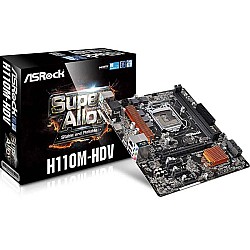 ASRock H110M-HDV Supper Alloy Micro ATX Intel Motherboard