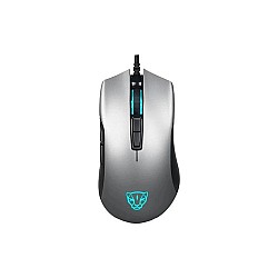 MotoSpeed V70 3320 5000 DPI Wired RGB Gaming Mouse (Gray)