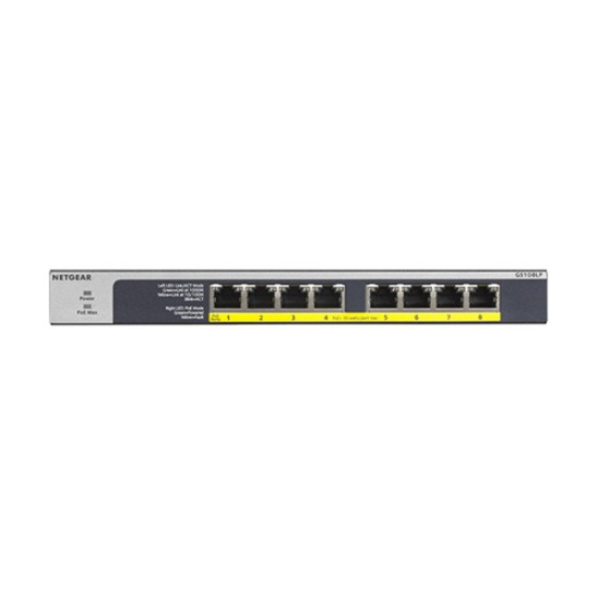 Netgear GS108LP 8-Port Gigabit Ethernet PoE+ Unmanaged Switch