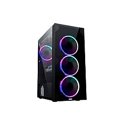 OVO X10 RGB Mid Tower Gaming Case (Black)