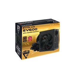 EVOLUR EV600 WAT 80 PLUS BRONZE ATX POWER SUPPLY