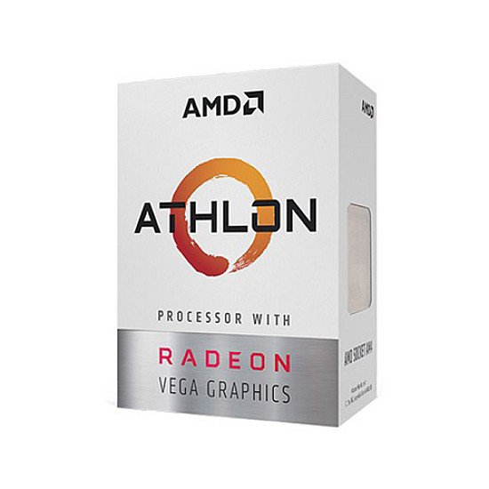 AMD Athlon 200GE 2 Core 4 Thread AM4 Processor with Radeon Vega 3 Graphics