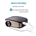 Cheerlux C6 Mini TV Projector with HDMI USB For Home Theater
