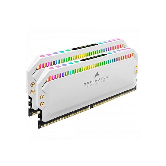 CORSAIR DOMINATOR PLATINUM RGB 16GB (2X8GB) DDR4 3600MHZ WHITE RAM