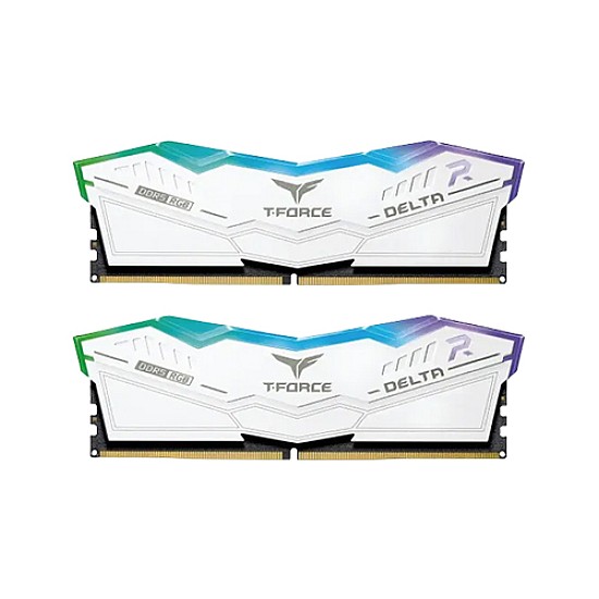 TEAMGROUP T-FORCE DELTA RGB DDR5 32GB (2X16GB) 7800MHZ WHITE DESKTOP RAM