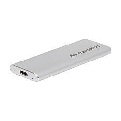 TRANSCEND ESD260C 500GB USB 3.1 GEN 2 TYPE-C SILVER PORTABLE SSD