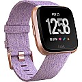 Fitbit Versa Fitness Special Edition Watch (Lavender Woven/Rose Gold Aluminum)