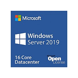 Microsoft Windows Server 2019 Data Center License, 16 cores, Open License
