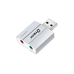 DTECH EXTERNAL USB TO 3.5MM AUDIO SOUND CARD ADAPTER