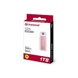 TRANSCEND 1TB ESD300P TYPE C PINK PORTABLE SSD