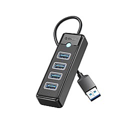 ORICO PW4U 4 PORT 3.0 USB HUB (BLACK)
