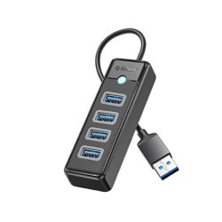 ORICO PW4U 4 PORT 3.0 USB HUB (BLACK)