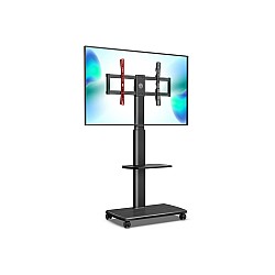 FITUEYES 32- 65 INCH ROLLING LOCKABLE WHEELS TV STAND