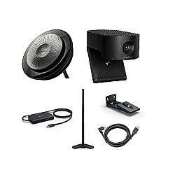 JABRA PANACAST 20 CONFERENCE CAMERA BUNDLE WITH TABLE STAND, WALL MOUNT, CABLE, SPEAK 750