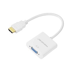 Yuanxin YHV-010 HDMI Male to VGA Female White Converter with Audio