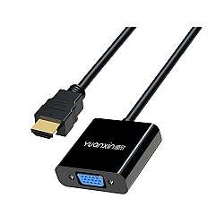 Yuanxin YHV-012 HDMI Male to VGA Female Black Converter with Audio
