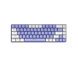  Ziyoulang Freewolf T8 Wired Mechanical Gaming Keyboard Blue switch (White purple)