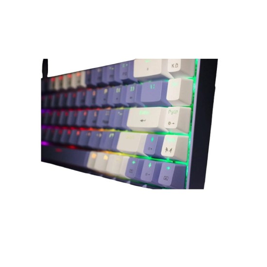  Ziyoulang Freewolf T8 Wired Mechanical Gaming Keyboard Red switch (White purple)